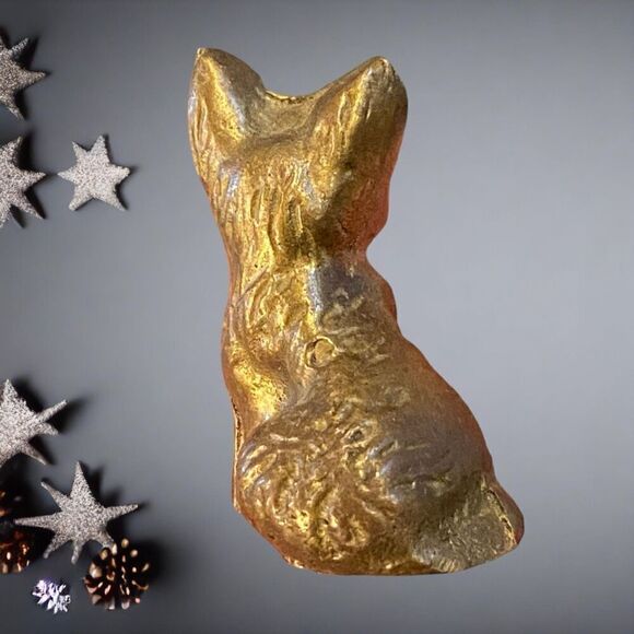 Vintage Scottish Terrier Brass Dog Sculpture Figurine Decor - Picture 7 of 11